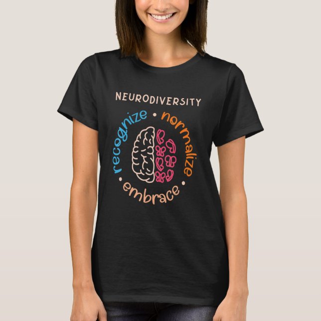 T-shirt Autism Awareness Acceptance Neurodiversity Gifts W (Devant)