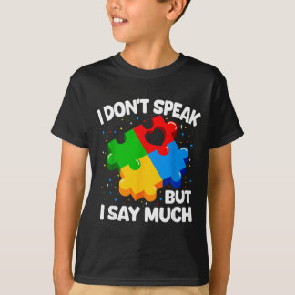 T-shirt Autism awareness asperger syndrome puzzle kids men