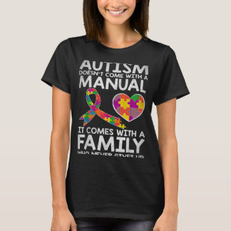 T-shirt Autism awareness autism doesn't come with a manual