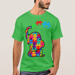 T-shirt Autism Awareness Autism Elephant Autism Maman Pois
