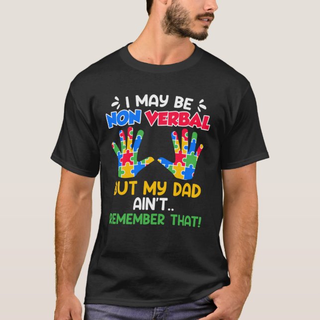 T-shirt Autism awareness autistic child Nonverbal  1 (Devant)