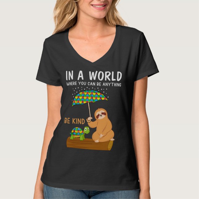 T-shirt Autism Awareness Be Kind Special Education Teacher (Devant)