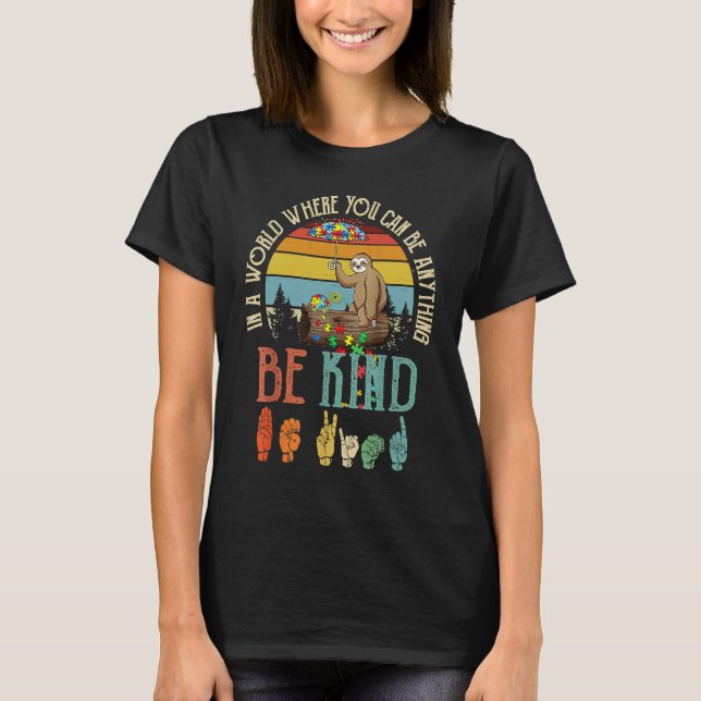 T-shirt Autism Awareness Be Kind Special Education Teacher (Devant)