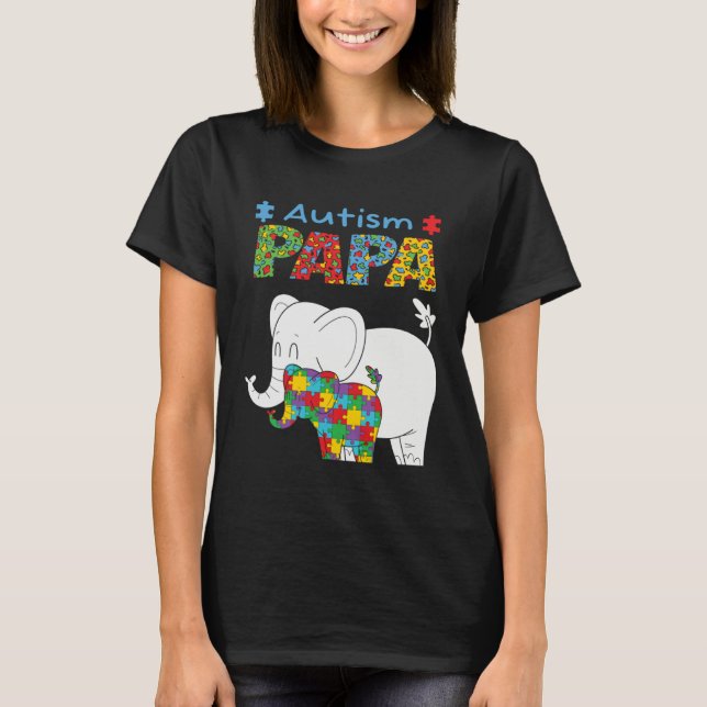 T-shirt Autism Awareness Dad Father Autistic Kid Awareness (Devant)