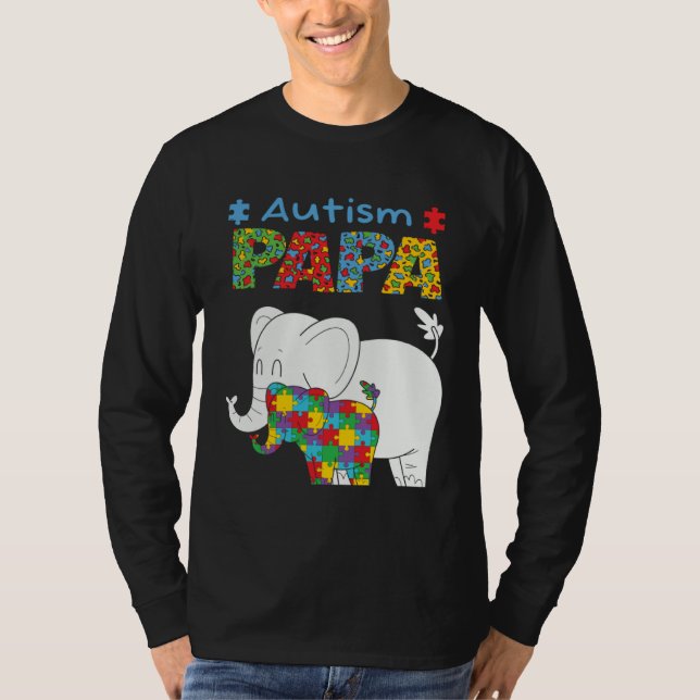 T-shirt Autism Awareness Dad Father Autistic Kid Awareness (Devant)