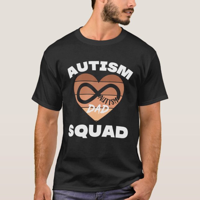T-shirt Autism Awareness Dad Of Autistic Son Kids Autism D (Devant)