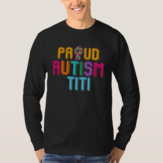 T-shirt Autism Awareness Day Matching Family Proud Autism  (Devant)