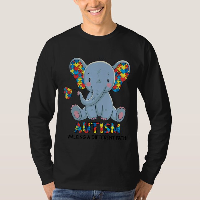 T-shirt Autism Awareness Kindness Autism Walking A Differe (Devant)