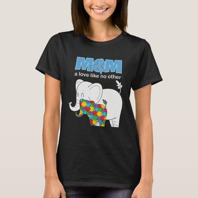 T-shirt Autism Awareness Mom Love Proud Autistic Son Daugh (Devant)