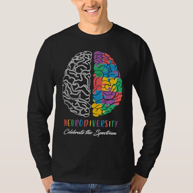 T-shirt Autism Awareness Neurodiversity Celebrate The Spec (Devant)