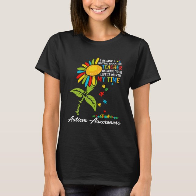 T-shirt Autism Awareness Sped Teacher Special Education Su (Devant)