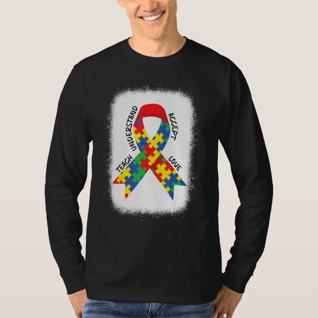 T-shirt Autism Awareness Teacher Teach Accept Understand L (Devant)