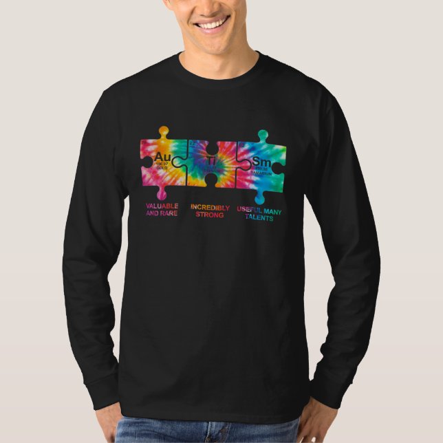 T-shirt Autism Awareness Women Men Kids Elements Periodic  (Devant)