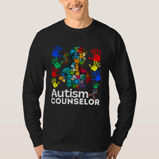 T-shirt Autism Counselor Navigating Autism Autism Counseli (Devant)
