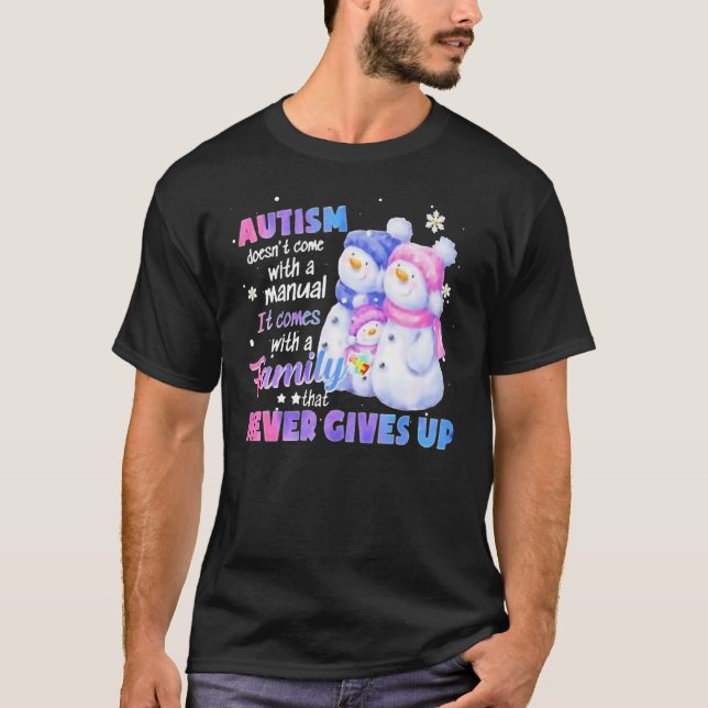 T-shirt Autism Doesnu2019t Venez Avec Un Manuel Avec (Devant)