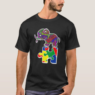 T-shirt Autism Elephant 2022 Tee Autistic Awareness Day Mo