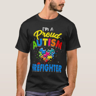 T-shirt Autism Firefighter Sensibilisation sur l'autisme A