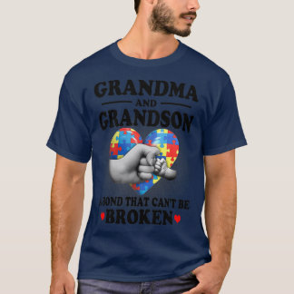 T-shirt Autism Grandma And Grandson A Bond That Cant Be Br