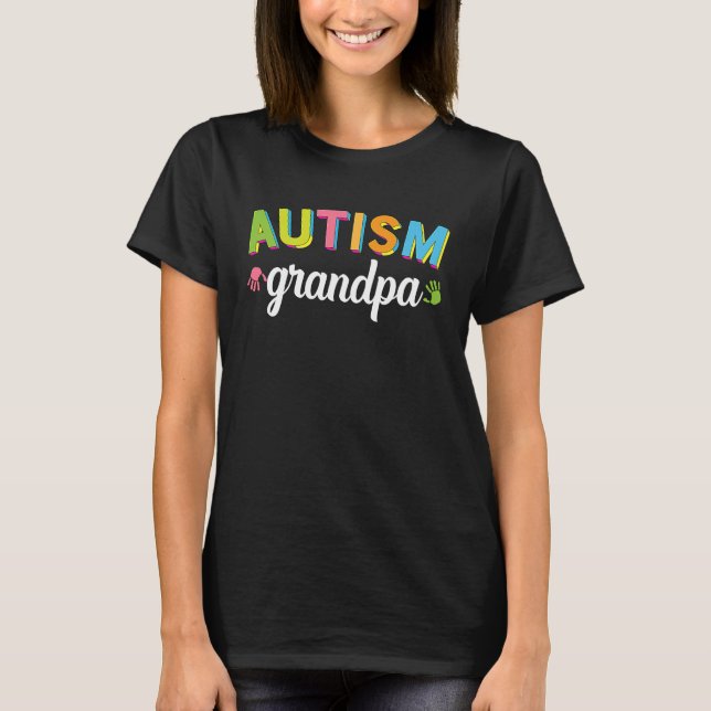 T-shirt Autism Grandpa Awareness for I'm A Proud Grandpa o (Devant)