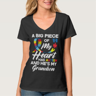 T-shirt Autism Grandpa Grandma Autistic Grandson Autism Aw