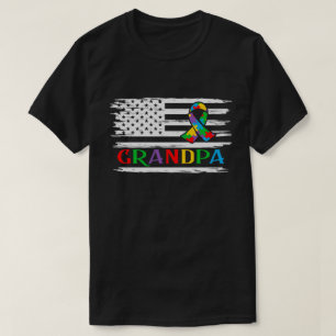 T-shirt Autism Grandpa, sensibilisation à l'autisme