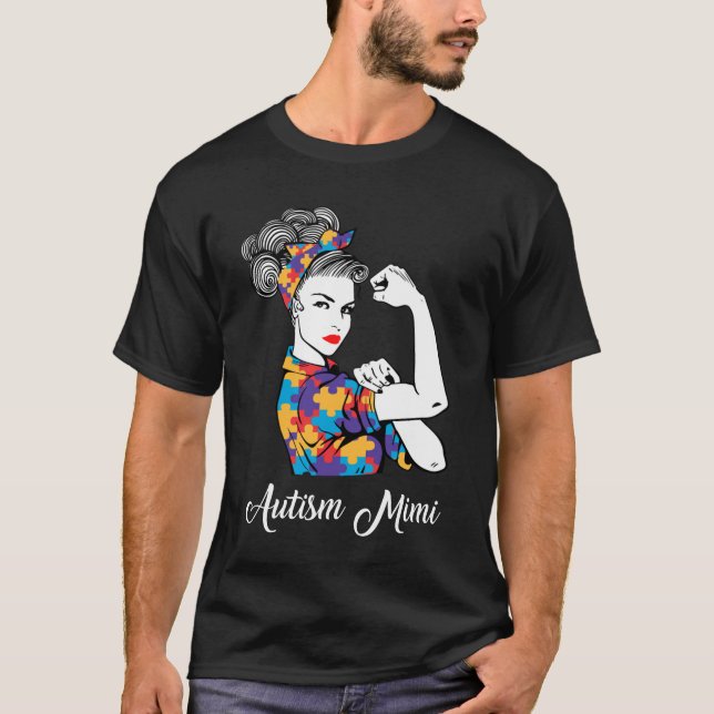 T-shirt Autism Mimi Chemise Mimi Sensibilisation sur l'aut (Devant)