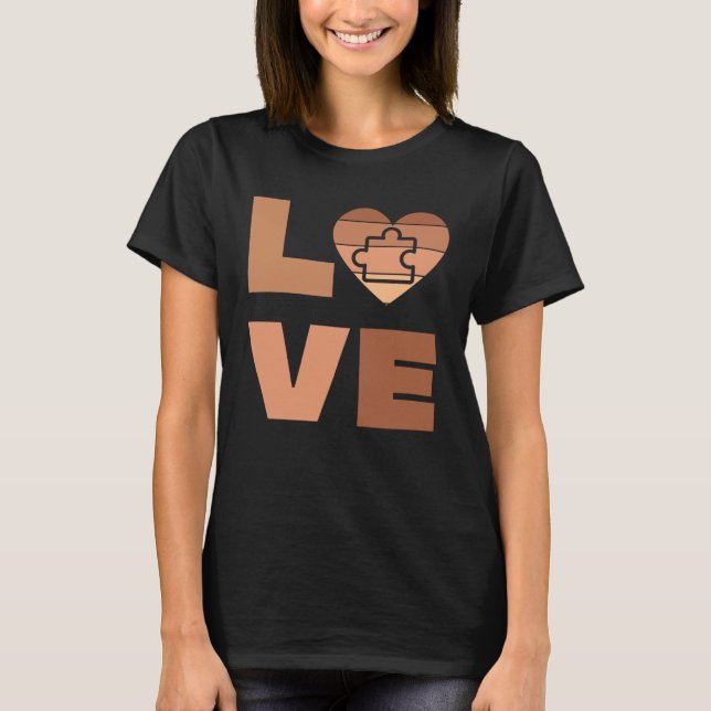 T-shirt Autism Mom Dad Awareness Love My Son Is Autistic K (Devant)