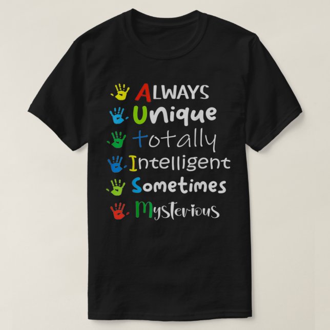 T-shirt Autism Mom Sensibilisation sur l'autisme Autistic  (Design devant)