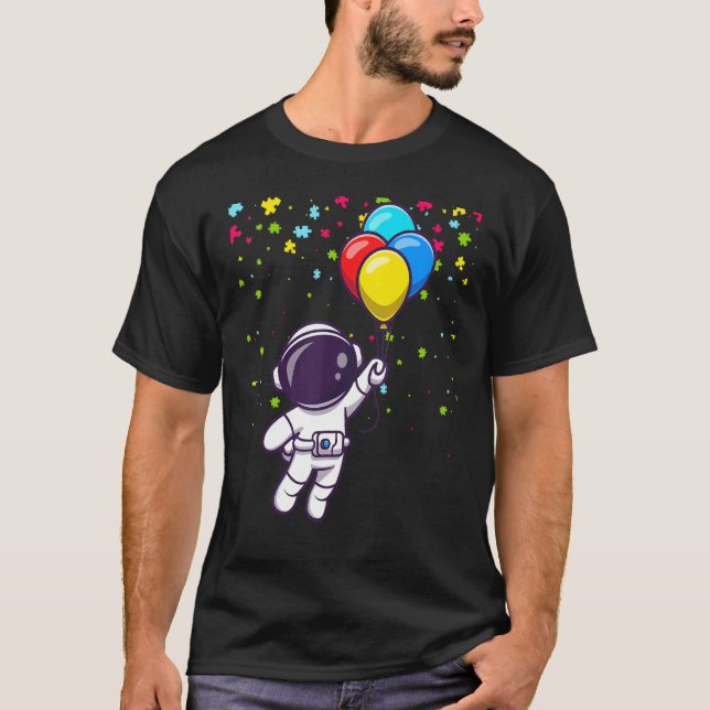 T-shirt Autism Mom Teacher Youth Kids Astronaut Autism Awa (Devant)
