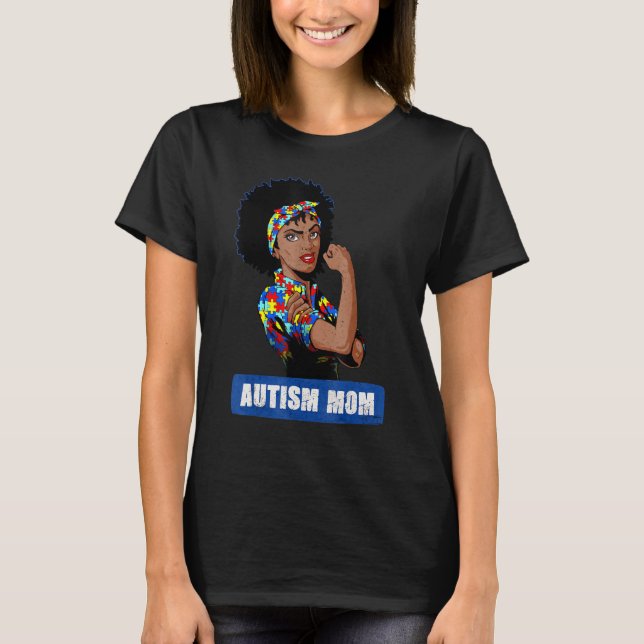 T-shirt Autism Mom Unbreakable Sensibilisation sur l'autis (Devant)