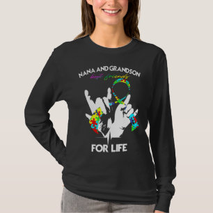 T-shirt Autism-Nana Et Grandson Best Friends For Life Aut