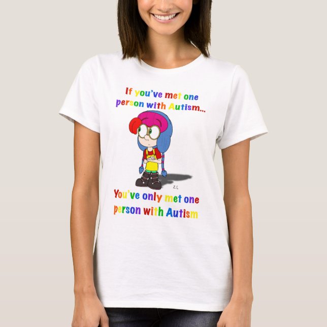 T-shirt Autism: One size does not fit all shirt (Devant)