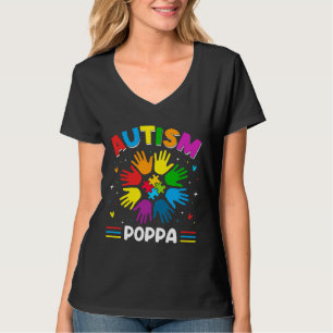 T-shirt Autism Poppa Love Autism Awareness Family Matching