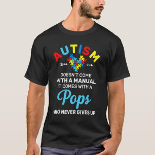 T-shirt Autism Pops Qui Ne Lâche Jamais La Sensibilisation