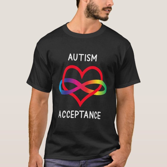 T-shirt Autism Pro Acceptation Symbole d'infini pour Neuro (Devant)
