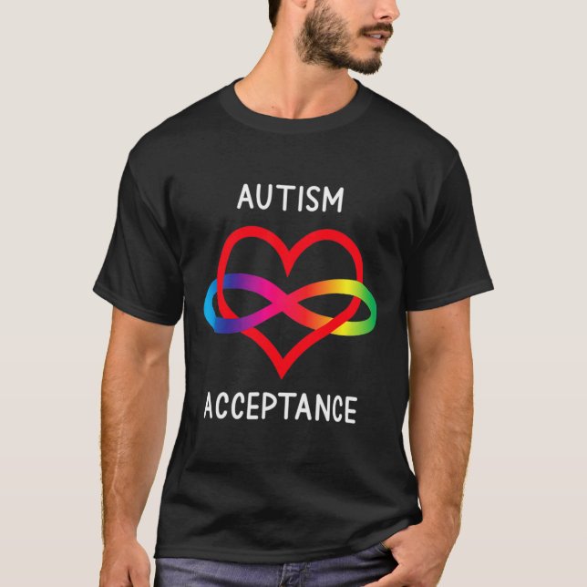 T-shirt Autism Pro Acceptation Symbole d'infini pour Neuro (Devant)