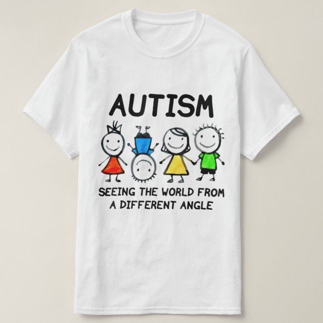 T-shirt Autism Seeing The World From A (Design devant)
