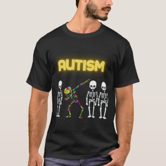 T-shirt Autism Skelett Meme