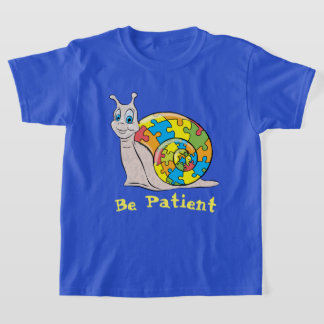 T-shirt Autism Snail - légende modifiable