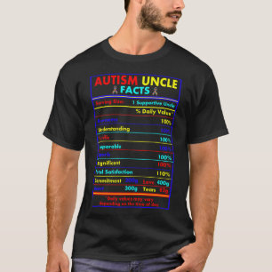 T-shirt Autism Uncle Facts Servits Love Awareness