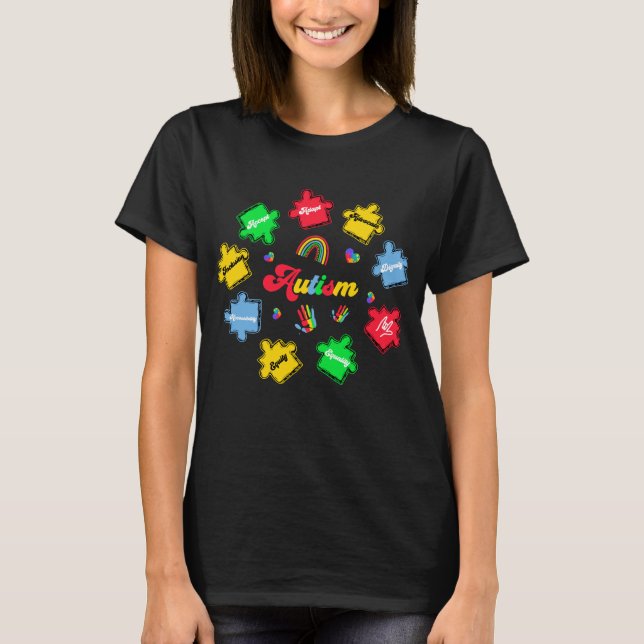 T-shirt autisme (3 (Devant)