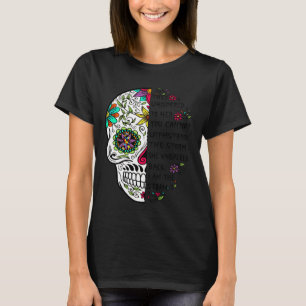 T-shirt Autisme Acceptation Autisme Maman Sugar Crâne