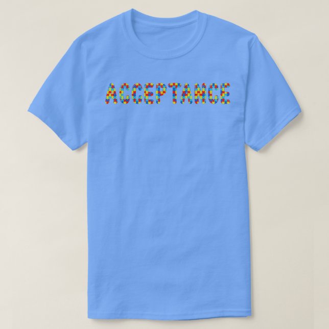 T-shirt autisme Acceptation s (Design devant)