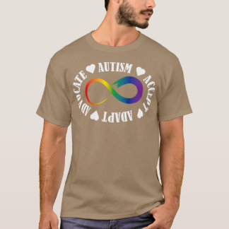 T-shirt Autisme Accepter Adapt Advocate 1