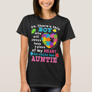 T-shirt Autisme-Autisme-Femmes Il Y A Un Garçon Qu'Il Appe