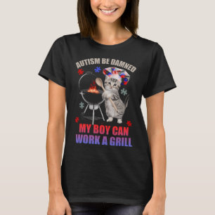 T-shirt Autisme Be Damsm Mon Garçon Peut Travailler Un Che