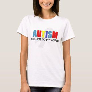 T-shirt Autisme bienvenue dans mon monde