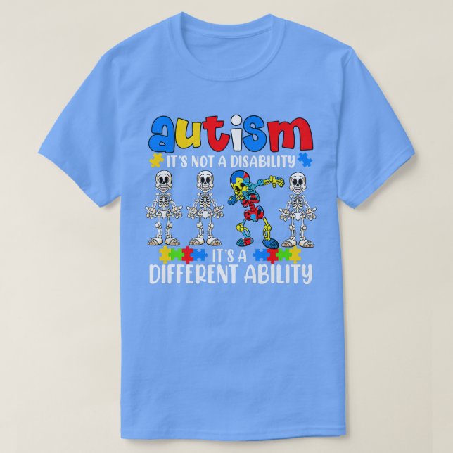 T-shirt Autisme Ce n'est pas différent Aptitude drôle Dans (Design devant)