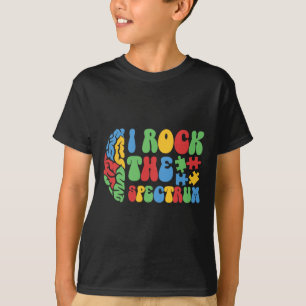 T-shirt Autisme Cerveau I Rock The Spectrum Awareness Boys