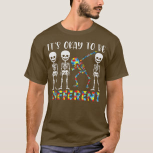 T-shirt Autisme C'est bien d'être différent Dabbing Ske